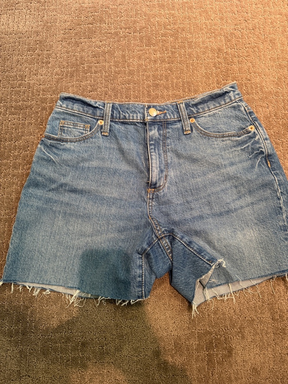 Universal Thread Blue Raw-Hem Denim Shorts